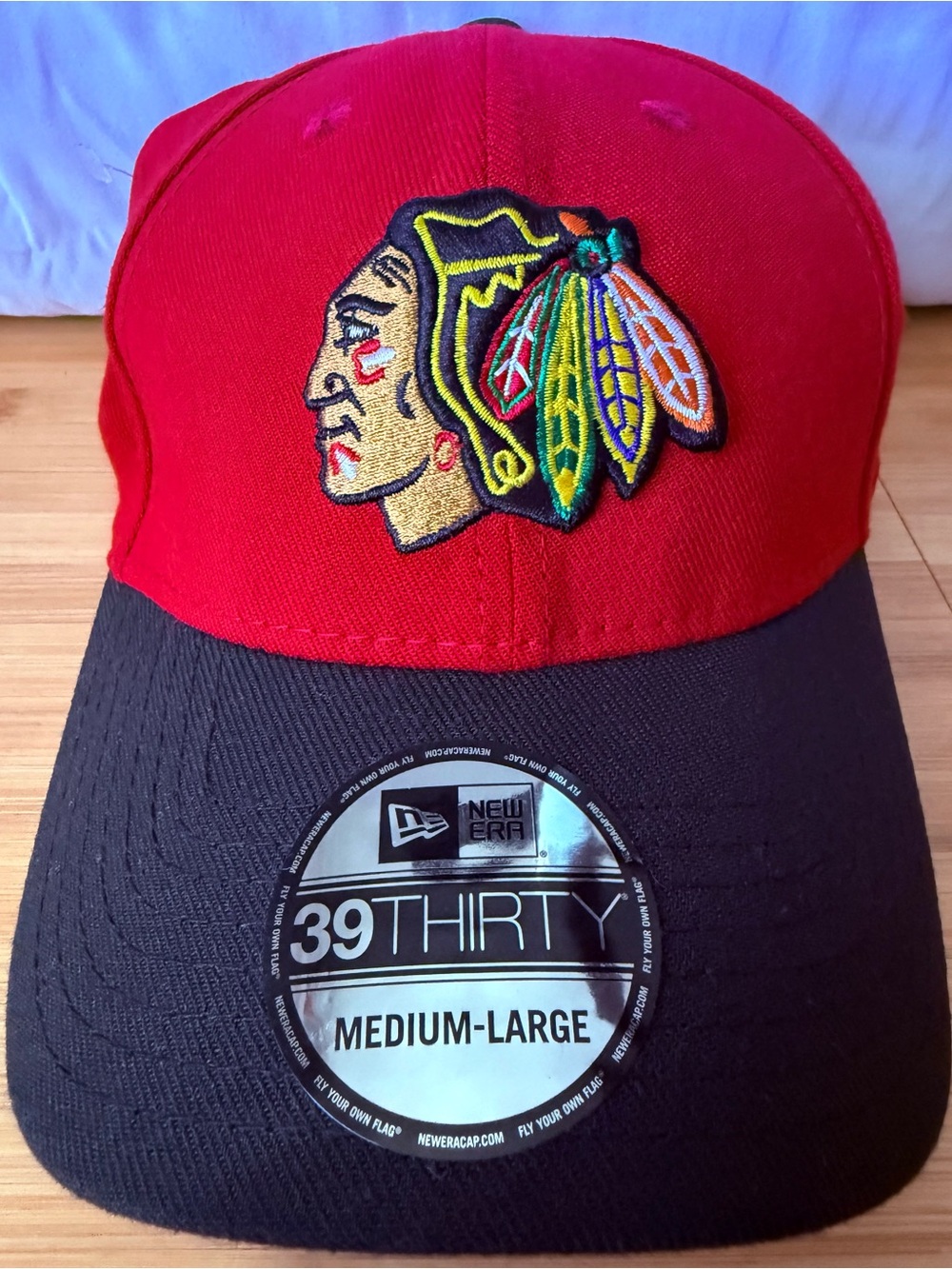 Chicago Blackhawks New Era Rare Red & Black Baseball Cap NWT